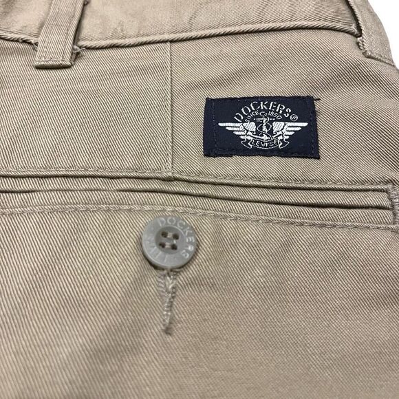 Levi’s Dockers Pleated Cuffed British Khaki Dress Pants Men’s 31/32 - Picture 4 of 4